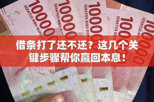 济南借条打了还不还？这几个关键步骤帮你赢回本息！