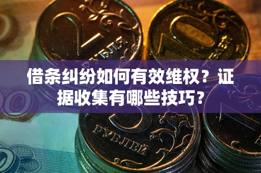 济南借条纠纷如何有效维权？证据收集有哪些技巧？