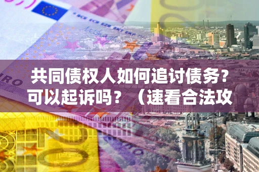 济南共同债权人如何追讨债务？可以起诉吗？（速看合法攻略）