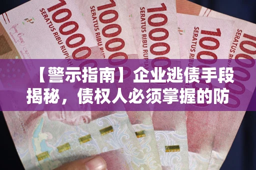 济南【警示指南】企业逃债手段揭秘，债权人必须掌握的防坑宝典