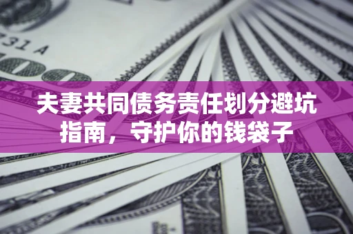 济南夫妻共同债务责任划分避坑指南，守护你的钱袋子