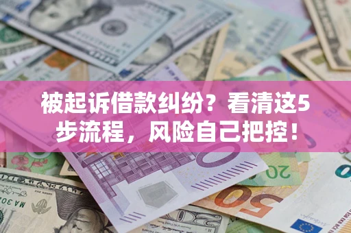 济南被起诉借款纠纷？看清这5步流程，风险自己把控！