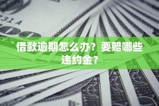 济南借款逾期怎么办？要赔哪些违约金？