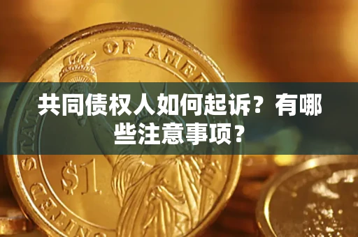 济南共同债权人如何起诉？有哪些注意事项？